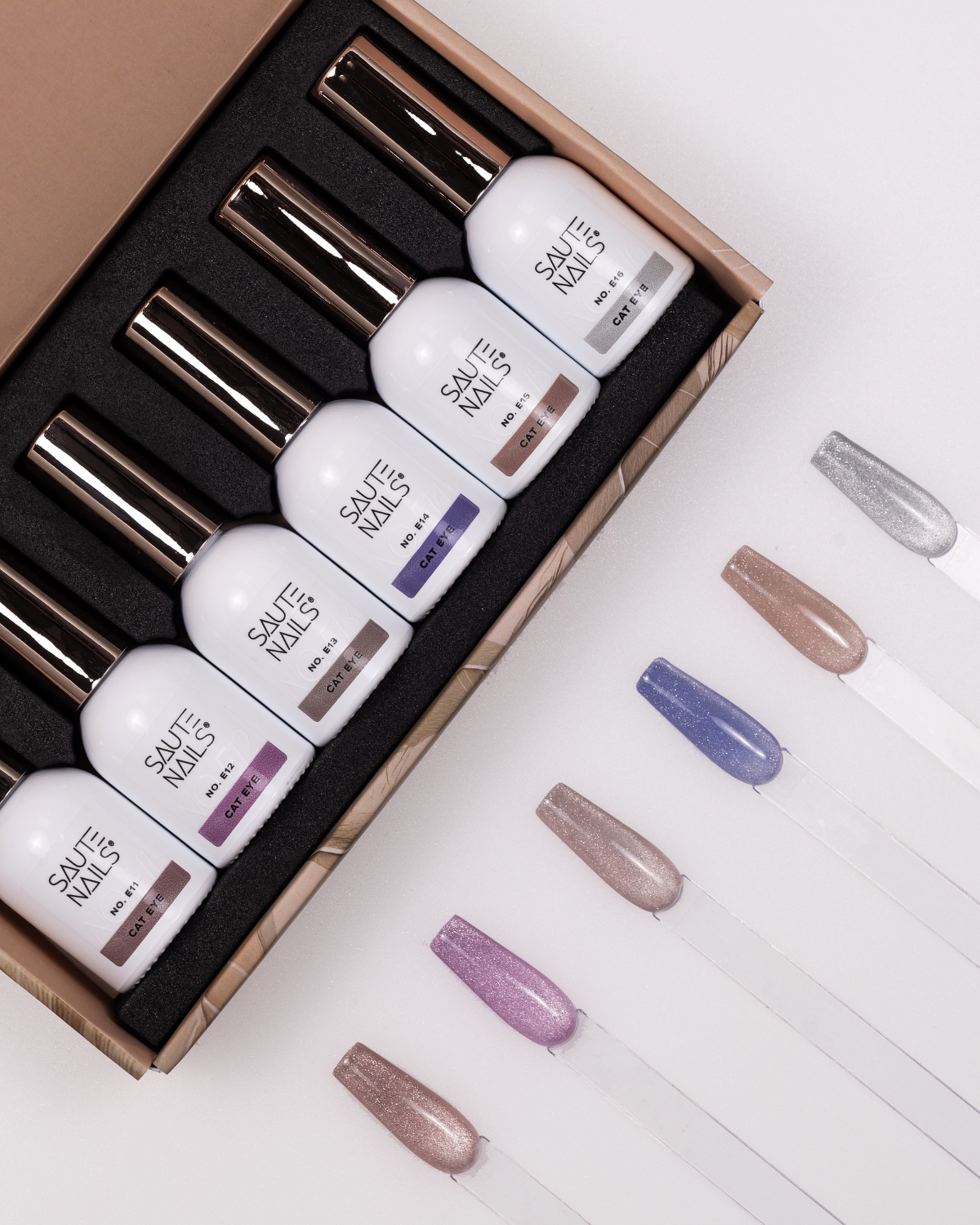 Cat Eye Collection podzim, kolekce gel laků Saute Nails, sada 6 ks_02